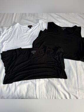 J. Jill Women’s Lot Of 3 Tank Top Size Medium Wearever Collection Long Length